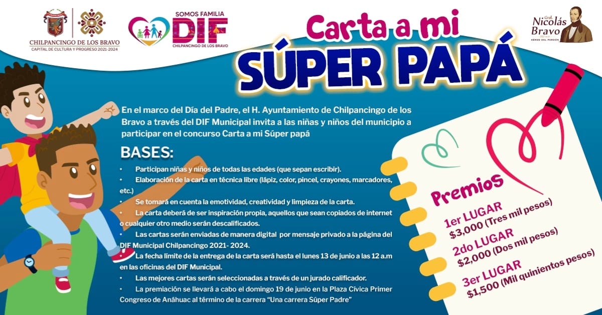 DIF Chilpancingo festejará el día del padre con actividad deportiva y de  unión familiar