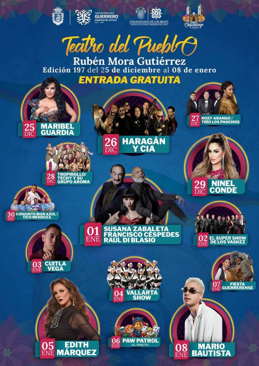 Cartelera oficial del Teatro del Pueblo "Rubén Mora Gutiérrez Mora"